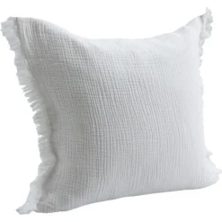 Gauze Organic Fringe Throw Pillow-Kirkland's Home Flash Sale