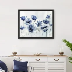 Gentian Awakening Framed Canvas Art Print-Kirkland's Home Cheap