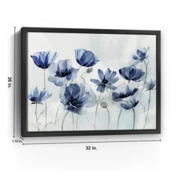 Gentian Awakening Framed Canvas Art Print-Kirkland's Home Cheap