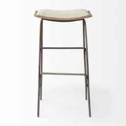 Geometric Base And Saddle Seat Bar Stool-Kirkland's Home Best Sale