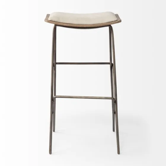 Geometric Base And Saddle Seat Bar Stool-Kirkland's Home Best Sale