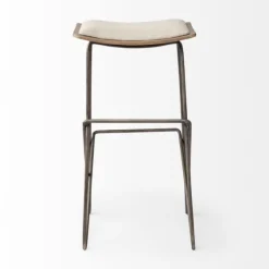 Geometric Base And Saddle Seat Bar Stool-Kirkland's Home Best Sale