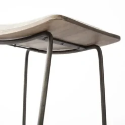 Geometric Base And Saddle Seat Bar Stool-Kirkland's Home Best Sale