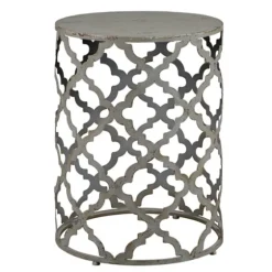 Geometric Frame Metal Accent Table-Kirkland's Home Fashion