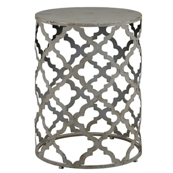 Geometric Frame Metal Accent Table-Kirkland's Home Fashion