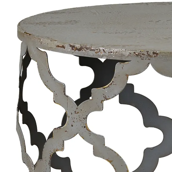 Geometric Frame Metal Accent Table-Kirkland's Home Fashion