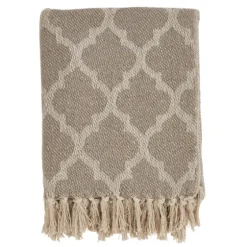 Geometric Fringe Throw Blanket-Kirkland's Home New