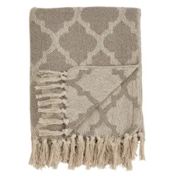 Geometric Fringe Throw Blanket-Kirkland's Home New