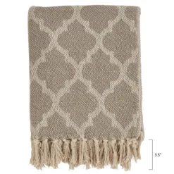 Geometric Fringe Throw Blanket-Kirkland's Home New