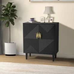 Geometric Gold Handle Cabinet-Kirkland's Home Clearance