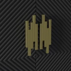 Geometric Gold Handle Cabinet-Kirkland's Home Clearance