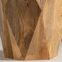 Geometric Mango Wood Accent Table-Kirkland's Home Shop