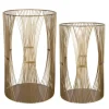 Geometric Metal Hurricanes, Set Of 2-Kirkland's Home New