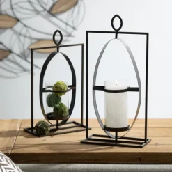 Geometric Oval Frame Pillar Candle Holder-Kirkland's Home Hot