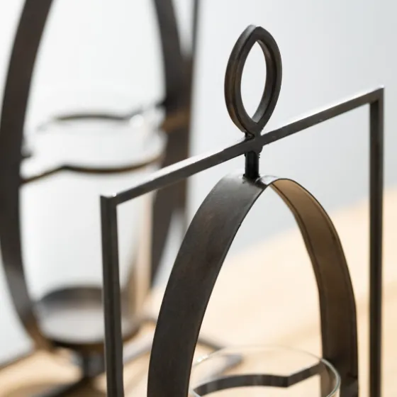 Geometric Oval Frame Pillar Candle Holder-Kirkland's Home Hot