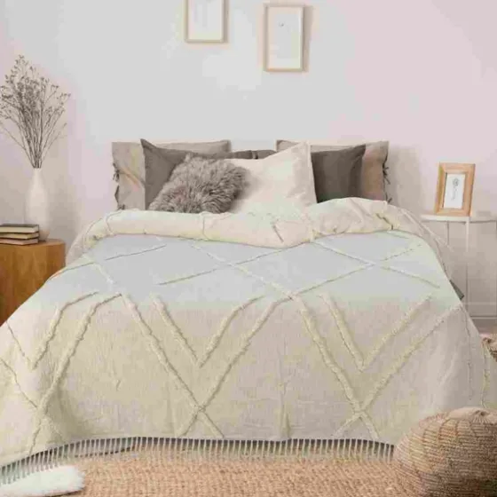 Geometric Queen Coverlet-Kirkland's Home New