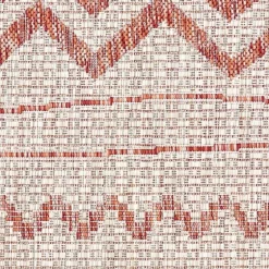 Geometric Stripe Sun Shower Outdoor Area Rug, 7X9-Kirkland's Home New