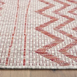 Geometric Stripe Sun Shower Outdoor Area Rug, 7X9-Kirkland's Home New