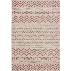Geometric Stripe Sun Shower Outdoor Area Rug, 5X8-Kirkland's Home Clearance