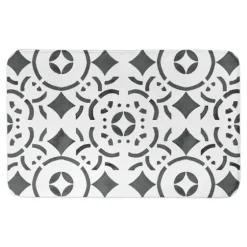 Geometric Tile Bath Mat-Kirkland's Home New