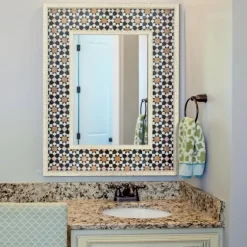 Geometric Tile Print Mirror-Kirkland's Home Flash Sale