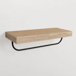 Geometric Wood And Metal Shelf-Kirkland's Home Cheap