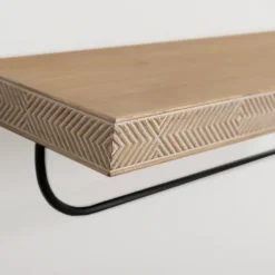 Geometric Wood And Metal Shelf-Kirkland's Home Cheap