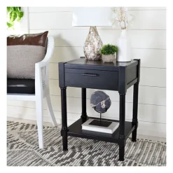 Geometrical Industrial Pull Accent Table-Kirkland's Home Cheap
