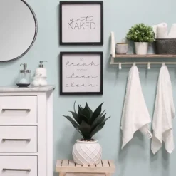 Get Naked Bathroom Plaques, Set Of 2-Kirkland's Home Cheap
