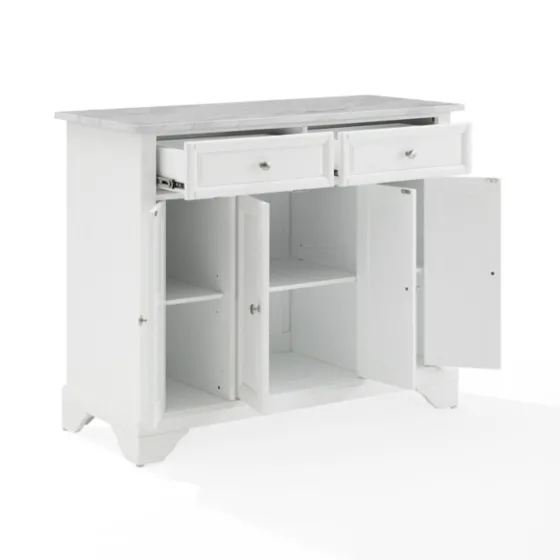 Gia All Marble Kitchen Island-Kirkland's Home New