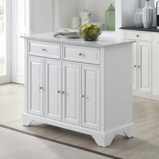 Gia All Marble Kitchen Island-Kirkland's Home New