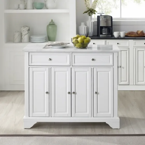Gia All Marble Kitchen Island-Kirkland's Home New
