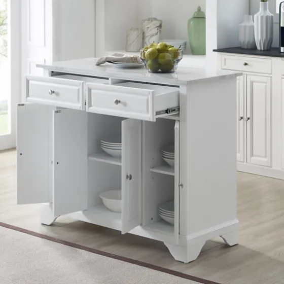 Gia All Marble Kitchen Island-Kirkland's Home New