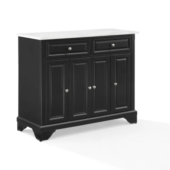 Gia Black And White Marble Kitchen Island-Kirkland's Home Store