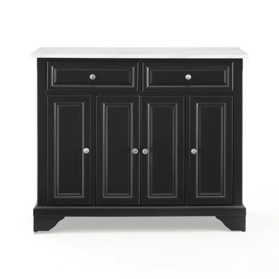 Gia Black And White Marble Kitchen Island-Kirkland's Home Store