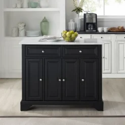 Gia Black And White Marble Kitchen Island-Kirkland's Home Store