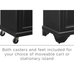 Gia Black And White Marble Kitchen Island-Kirkland's Home Store