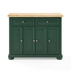 Gia Forest Green Wood Kitchen Island-Kirkland's Home Sale