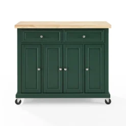 Gia Forest Green Wood Kitchen Island-Kirkland's Home Sale