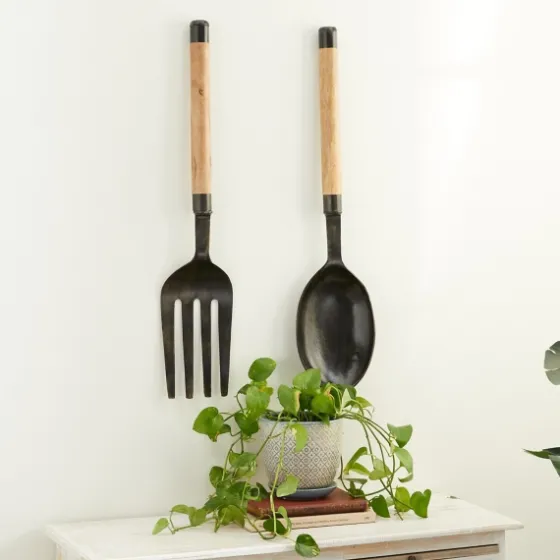 Giant 2-Pc. Spoon And Fork Wall Sculptures-Kirkland's Home Best Sale