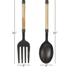 Giant 2-Pc. Spoon And Fork Wall Sculptures-Kirkland's Home Best Sale