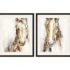 Gift Horse Giclee Espresso Framed Prints, Set Of 2-Kirkland's Home Fashion