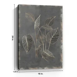 Gilded Botanical Iii Canvas Art Print-Kirkland's Home Discount