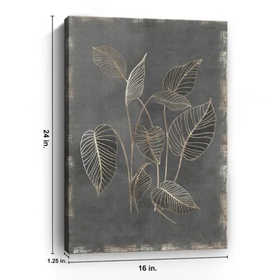 Gilded Botanical Iii Canvas Art Print-Kirkland's Home Discount