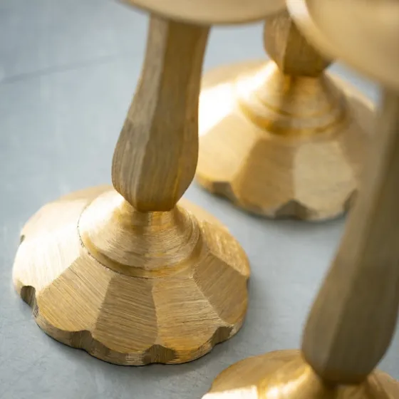 Gilded En 3-Pc. Pillar Candle Holder Set-Kirkland's Home Flash Sale