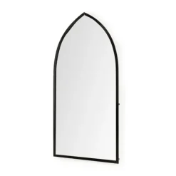 Giovanna Black Metal Pointed Arch Wall Mirror-Kirkland's Home Flash Sale