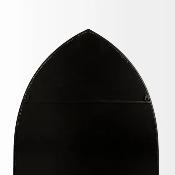 Giovanna Black Metal Pointed Arch Wall Mirror-Kirkland's Home Flash Sale