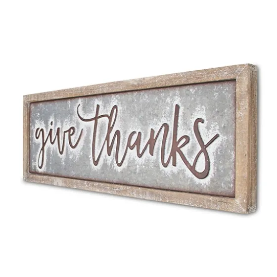 Give Thanks Sign-Kirkland's Home Best Sale