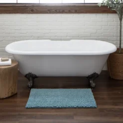 Glacier Lofty Pile Chenille Bath Mat, 34 In.-Kirkland's Home Online