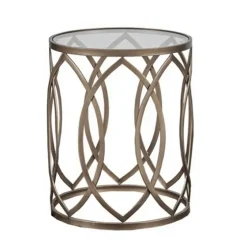 Glass And Metal Accent Table-Kirkland's Home Sale